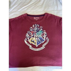 Harry Potter Short sleeve shirt blouse  stretch Red size 2x 18W-20W